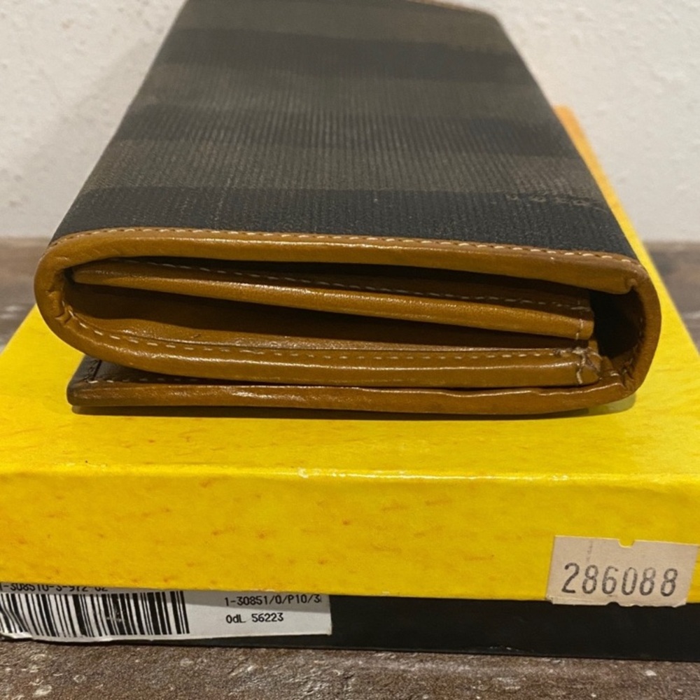 FENDI Vintage Penguin Canvas Monogram Long Wallet EUC - Picture 8 of 14
